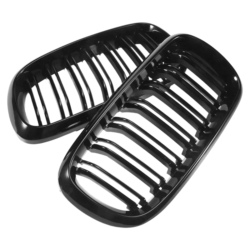 

AEA7-передняя решетка для почек с двойной планкой, спортивная решетка для BMW X5 F15 X6 F16 X5M F85 X6M F86 2013-2019 (глянцевый черный)