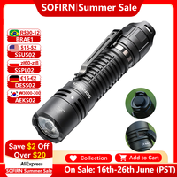 Sofirn SC28 Powerful Light Tactical XHP50B HD Rechargeable Flashlight 2800 Lumens Lantern EDC Torch IPX8 for Hunting Fishing