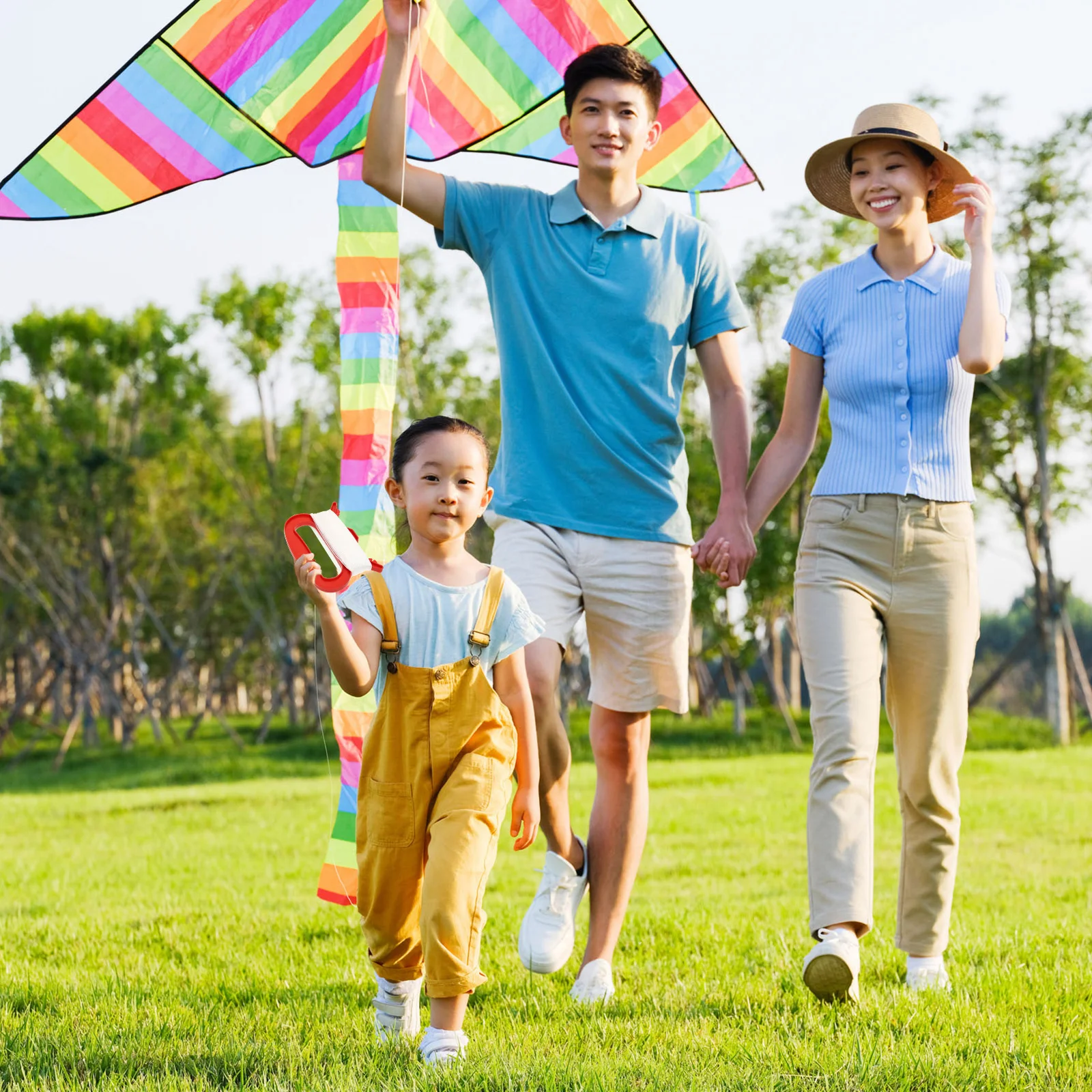 Bobine de cerf-volant portable 8 pièces avec bobine fiable pour débutant et professionnel, enroulement facile, prise confortable, activité de plein air