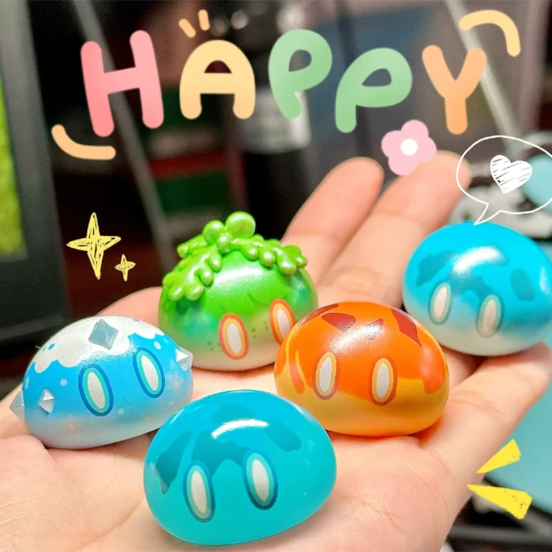 Genshin Impact Slime Series Blind Bag  Mysetry Box Mini Trendy Genshin Anime Cute Toy Game Action Figures Toys Doll Gifts