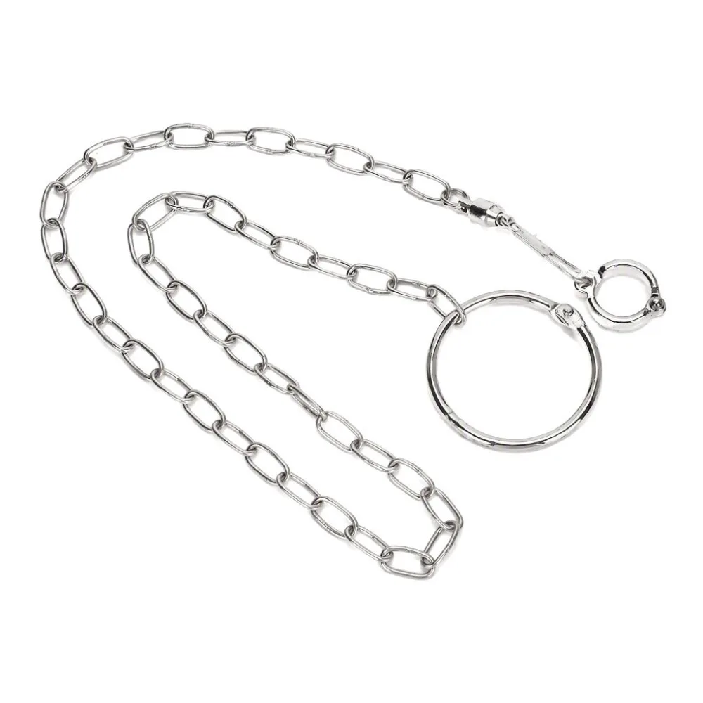 Stainless Steel 304 Parrot Foot Chain Anti-Bite Coating Split Design Pet Bird Leash Adjustable Size Lightweight Build