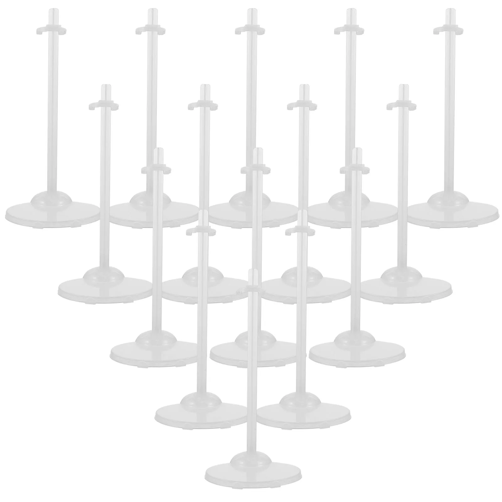 

15pcs Holding Stands Transparent Display Racks Plastic Support Sturdy Stand Storage Rack Stands For Display