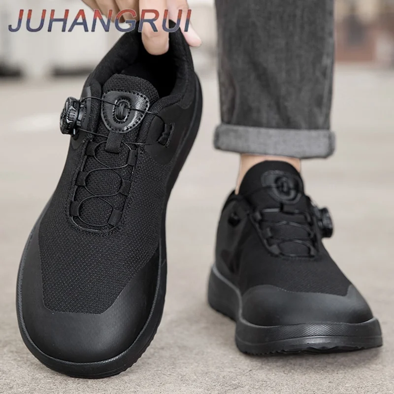 

New Men's Wide-toe Casual Walking Shoes Breathable Mesh Hiking Shoes Zero Drop Sneakers Anti-slip Soft Barefoot Minimalist Shoes