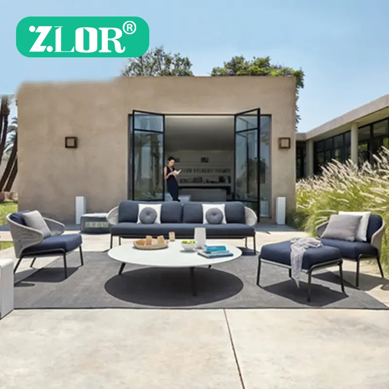 

Garden Furniture Outdoor Sofa Sets Rattan Sofa Teak Wook Outdoor Table Leisure Chairs and Garden Sofas Modern Living Room Sets