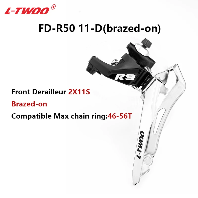 LTWOO-Road Bike Derailleurs, Chain Cassettes, Groupset for R7000 R5800 2X11V, 2x11 Speed, 22S, FD + RD + KMC X11, 11V Kit