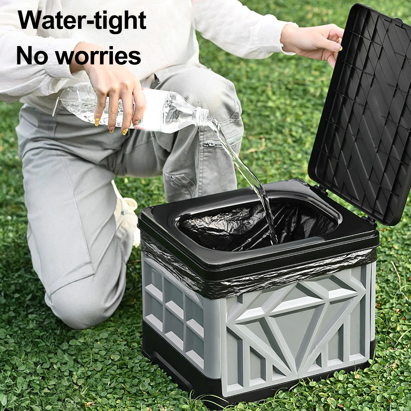 Emergency Toilet with Lid Reus - огляд і ціна Outdoor Camping Toilet