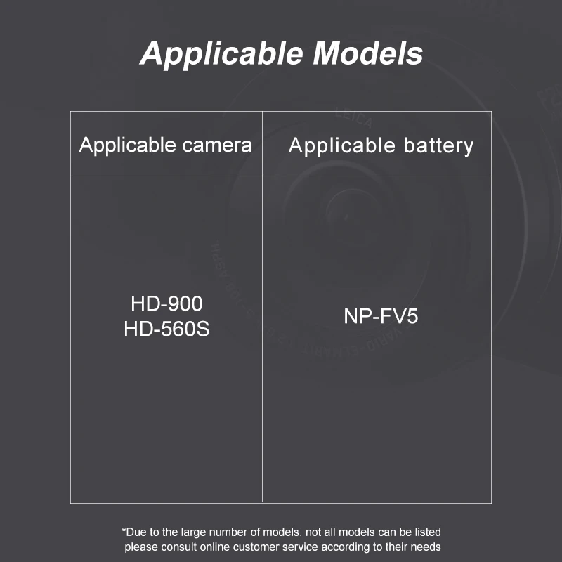 شاحن بطارية لمسجل فيديو غني ، NPFV5 ، NP-FV5 ، شاحن كهربائي لذاكرة الوصول العشوائي HD-900 ، كاميرا HD-560S ، DV666 ، Hi-39