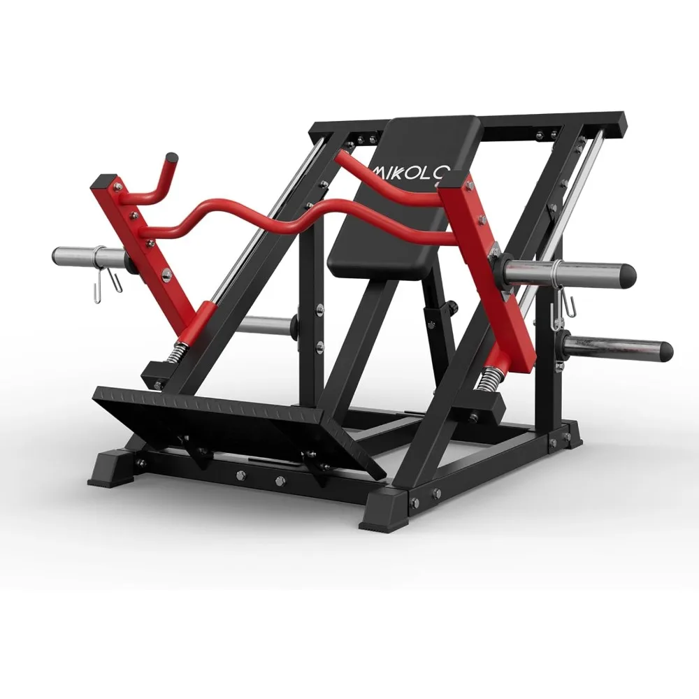 Máquina de remo lineal, máquina de remo para el hogar con fila Smith cargada en placa, equipo de entrenamiento de espalda con rodamiento lineal para gimnasio en casa