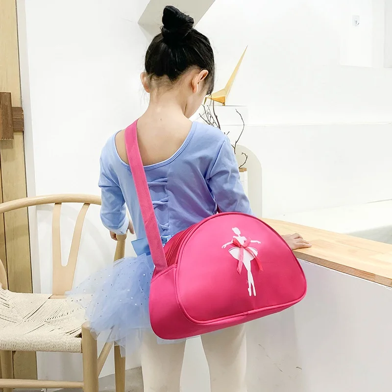 Girls Sweet Bow-knot Princess Dance Bags New Children Dance Shoulder Bags Kids Latin Ballet Light Schoolbag Drop Shipping Hot