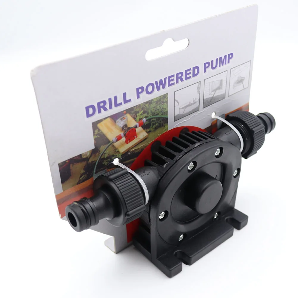 Flood Control Pump Electric Drill Pump Handheld Pump Design Large Flow Capacity Metal And Plastic Construction