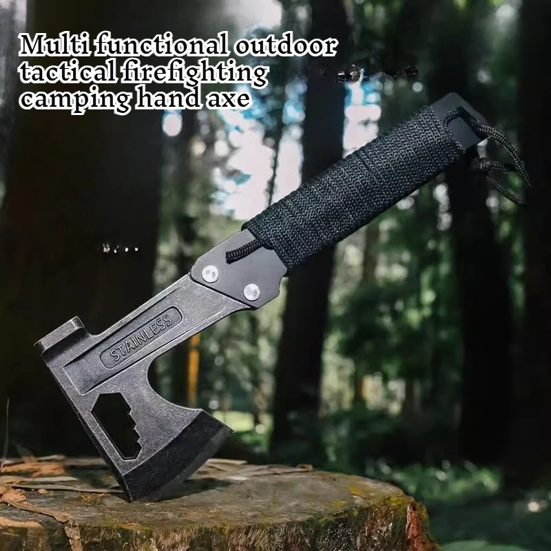 

New Outdoor Camping Multifunctional Tactical Hand Axe Convenient Camping Firefighting Self-defense Mountain Cutting EDC Tool