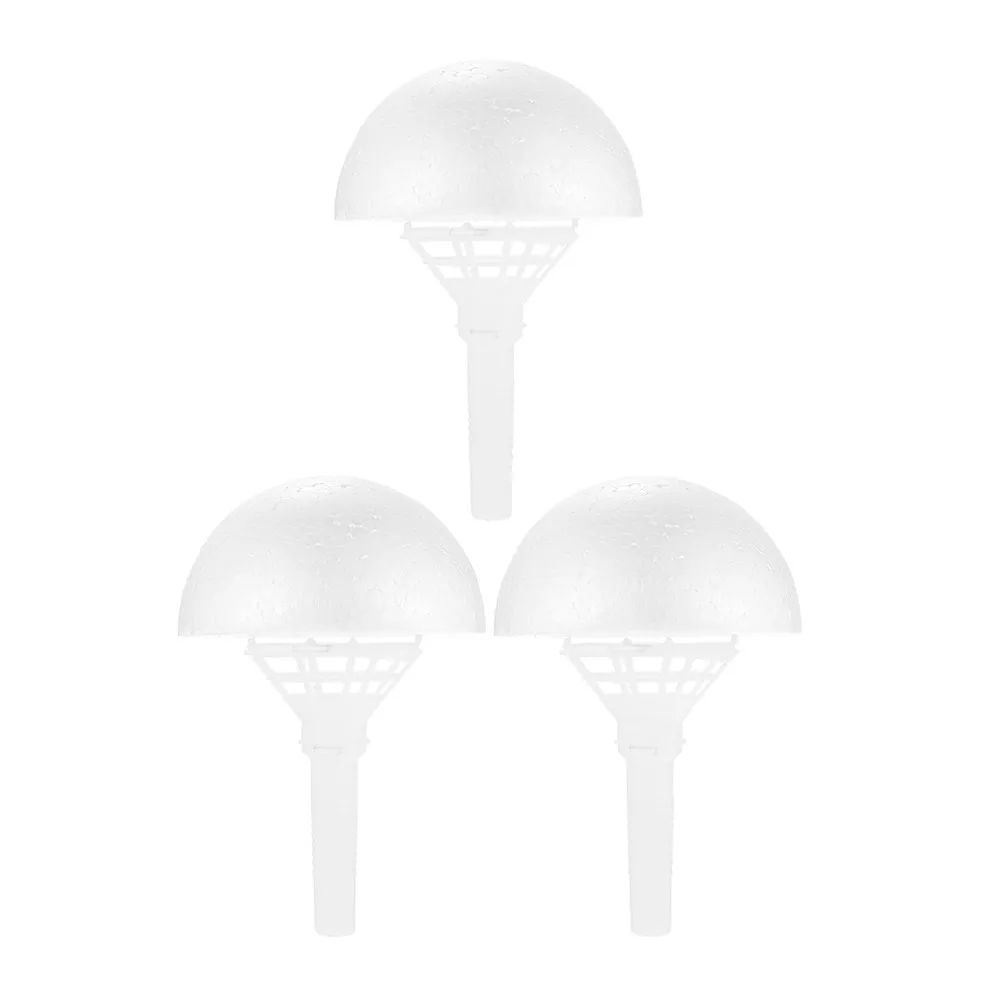 

3 Sets Foam Flower Bouquet Holders Wedding Bride Floral Handles DIY Wedding Bouquet Support Lightweight Compact