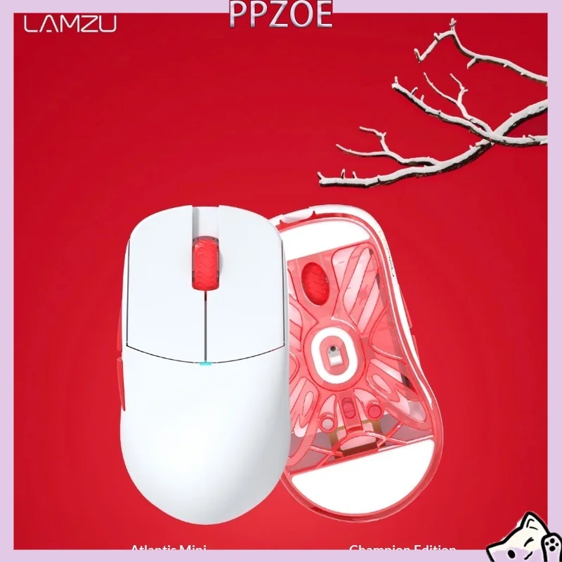 LAMZU Atlantis Mini Champion Edition Gaming Mouse 3950 Sensor Lightweight Wired Wireless Dual Mode Ergonomic Mouse For CS2