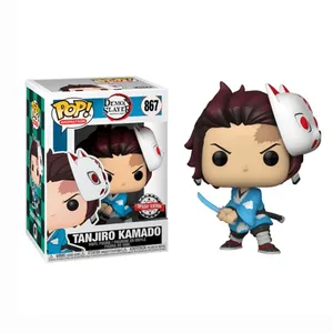 Funko -Figuren in Vinyl Pop für Kinder, Demon Mörder, Tanjiro Kamado, Zenitsu 867, Agatsuma 869, Nezuko, Kamado 868, Geschenkspielzeug 6 Hauptverkauf Funko Pop Tanjiro Kamado - №6