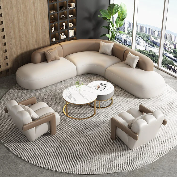 

#Modular Sofa Hotel Lobby Reception Curved Sofa Office Lobby L-Shaped Corner Sofa Set Hotel Furniture