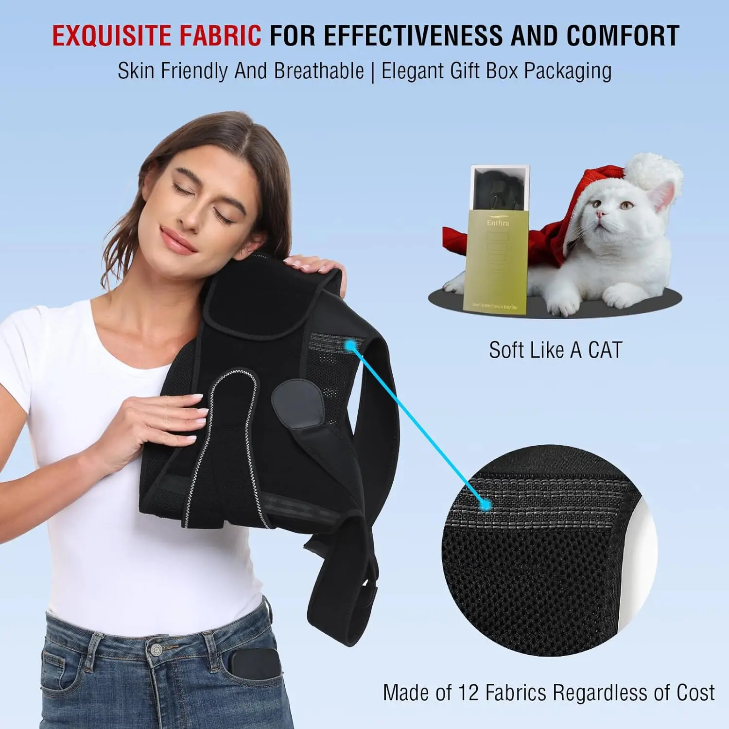 Posture Corrector for Women and Men, Adjustable Shoulder Posture Brace, Back Straightener Posture, Used for Middle Upper Spine