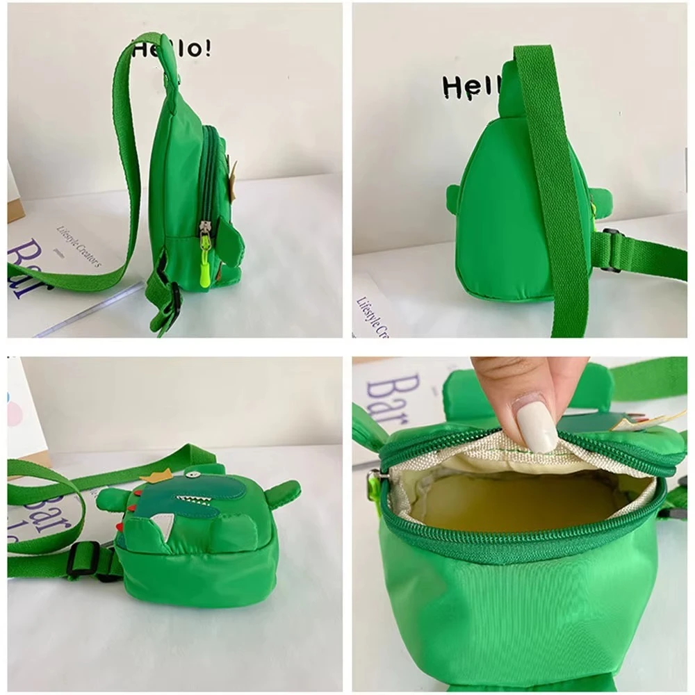 

Fashion Cartoon Chest Bag Dinosaur Mini Crossbody Bag Shoulder Bag Toddler Baby