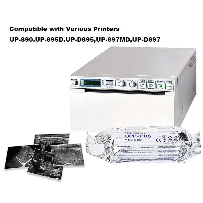 10 roll Compatible UPP-110HG Ultrasound printing paper A6 size black and white For Sony UP-890 UP-895MD UP-D895 UP-897MD UP-D897