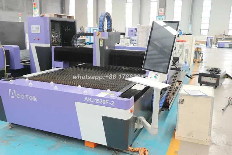 CNC Fiber Laser Machine Cutting Metal Sheet And Nonmetal Sheet Fiber Laser Cutter Machine With CO2 Laser Head