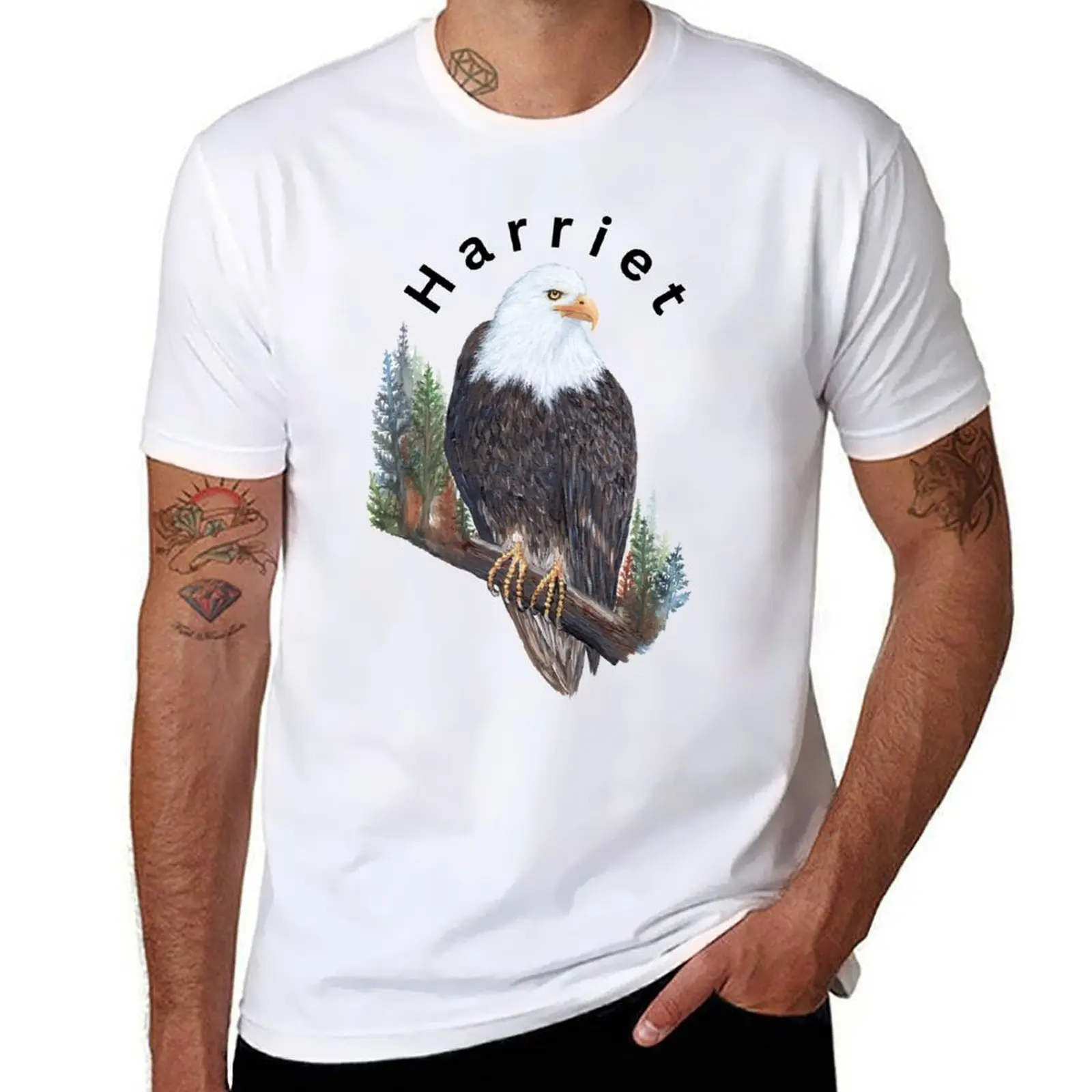 

Bald Eagle Harriet Art T-Shirt funny t shirts cotton man t shirts cotton T-Shirt