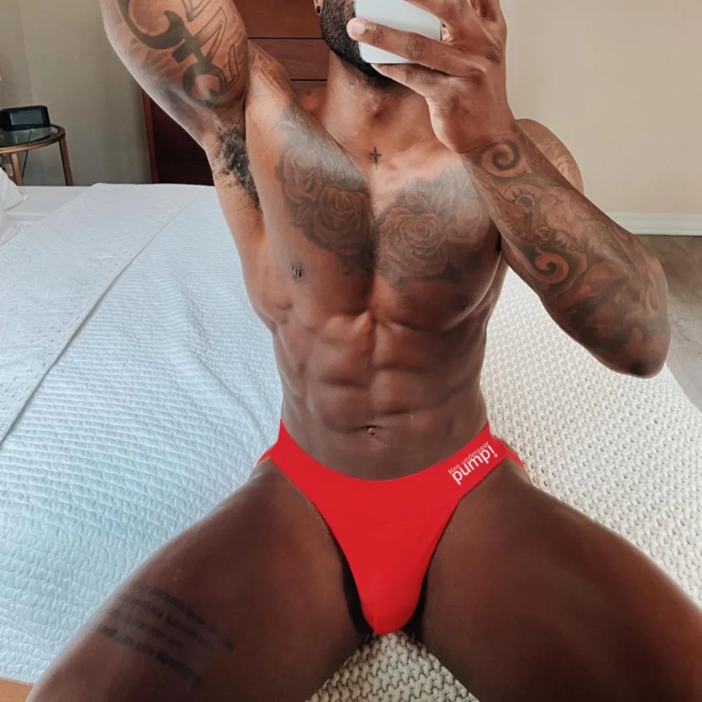 Мужские сексуальные стринги с низкой талией, мужское дышащее нижнее белье, хлопковые трусы с подтяжкой бедер, большой U-образный чехол, бандаж, трусы для геев, сисси