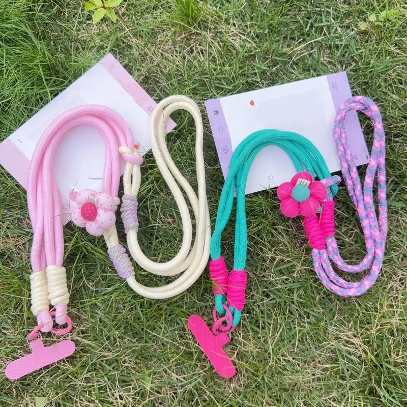 1 Stück 3-in-1 Halsband-Handschlaufe, abnehmbar, 120 cm, Umhängeband für Mobiltelefone, geeignet für Telefon und Wasserbecher – Detail 1