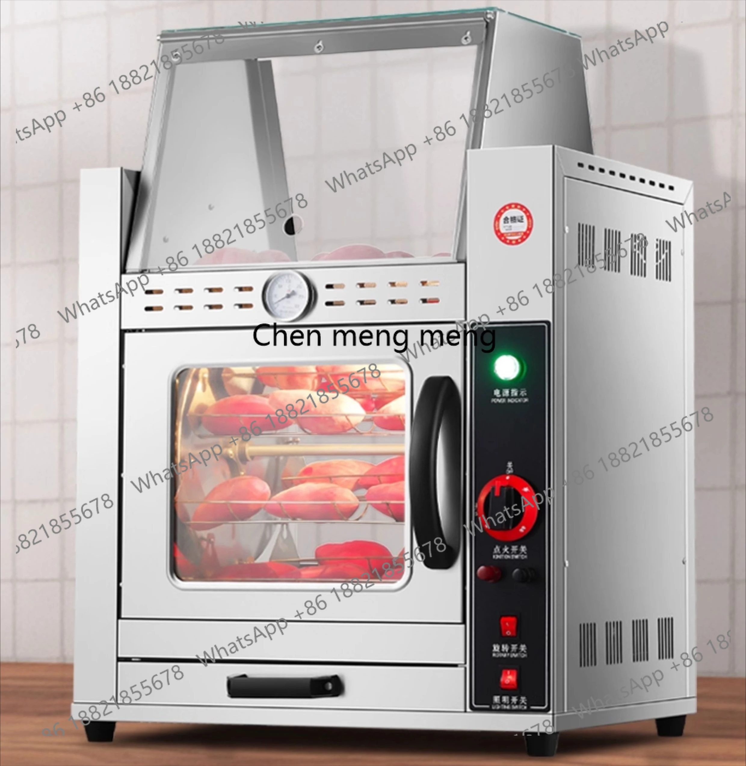 

Commercial electric corn potato oven roast sweet potato machine gas large insulation machine