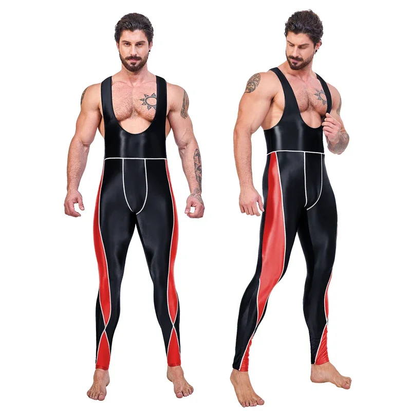 AMORESY Leonidas series suspender backless cycling sports tights nine-point pants body suits