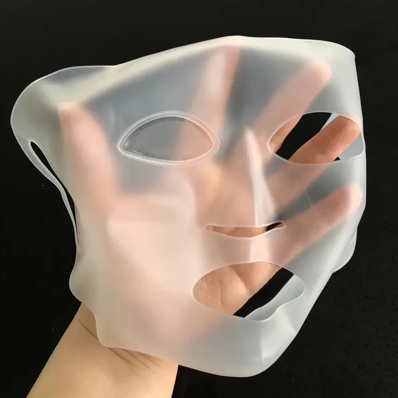 Siliconen gezichtsbladmasker Voorkom verdamping Stoommasker Beauty Tool Waterdicht Herbruikbaar Gezicht Huidverzorgingsmasker 1pcs