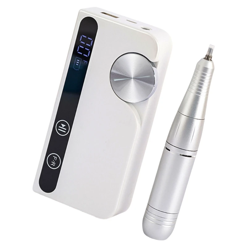 40JD Elektryczne wiertło do paznokci z wiertarkami paznokci Regulowana prędkość polerowania paznokci 45000RPM Manicure Tool