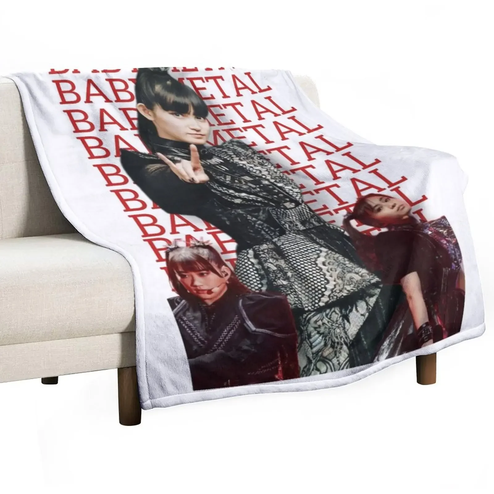 

Babymetal New Formation Throw Blanket Picnic Plaid on the sofa Blankets