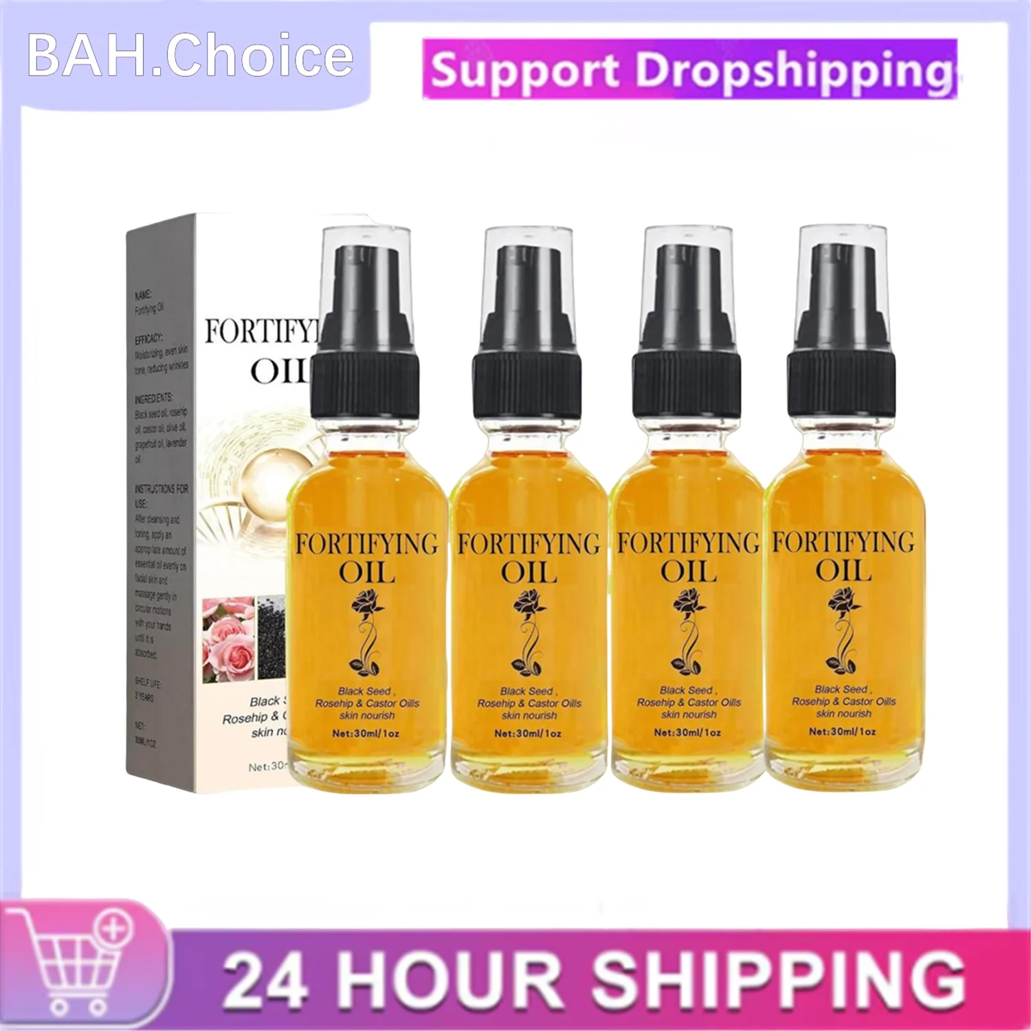 1/2/3/5Pcs Organic Rosehip Seed Oil Natural Moisturing Treatment For Face Skin Care Face Body Massage Facial Moisturizer