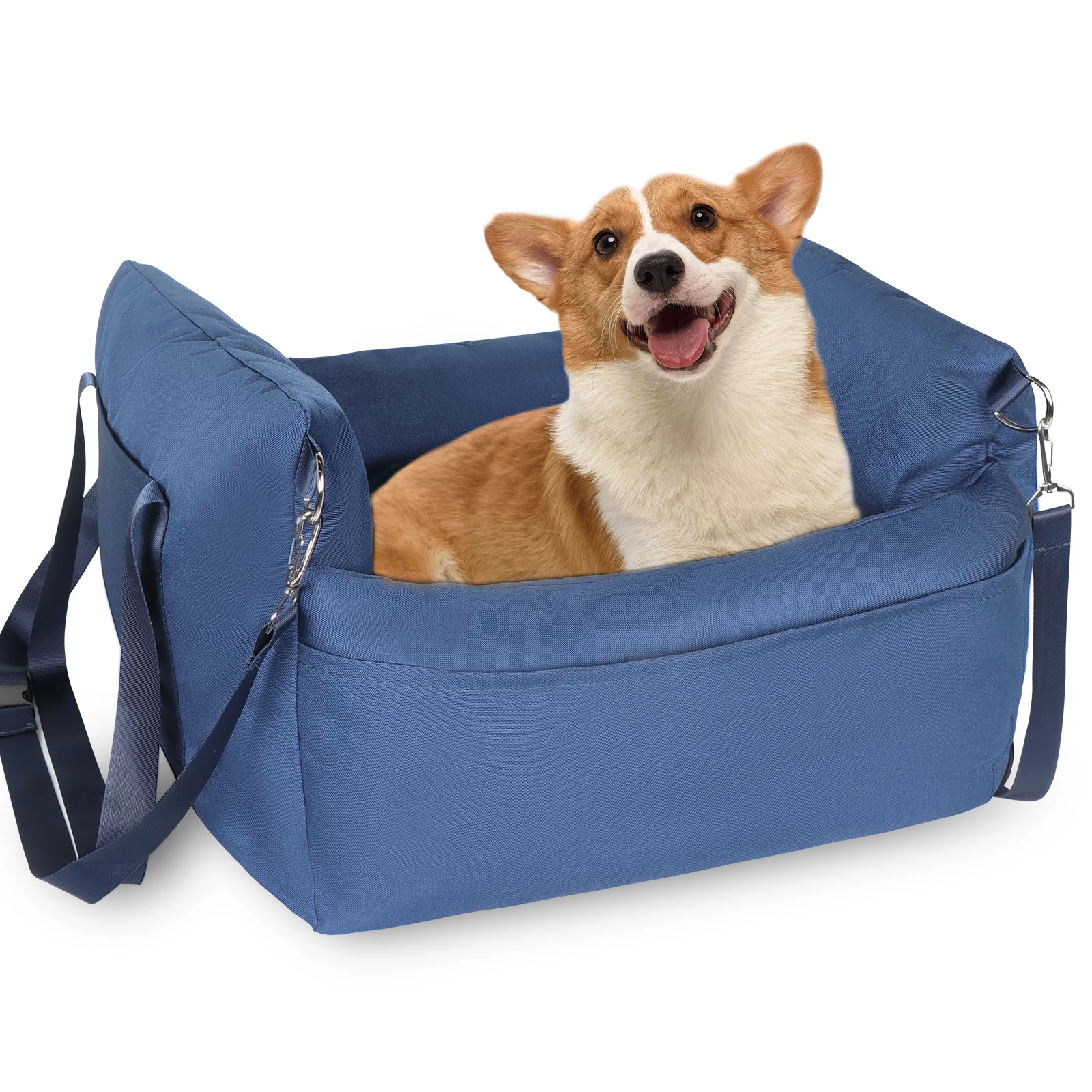 Pet Car Seat Travel Safety Bed Detachable Dog Car Seat for Small Medium Dogs Washable Dogs Booster Seat Dog Sofa Cushion