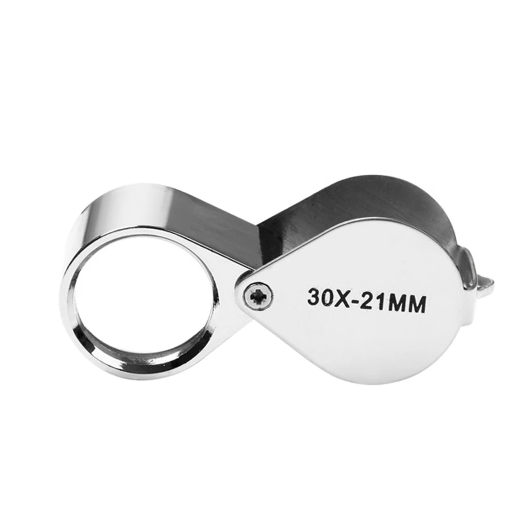 

Портативный 10x Складная лупа мини ювелирные изделия увеличительное стекло нержавеющая сталь Рама Складная лупа