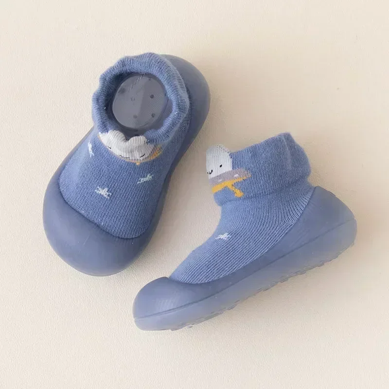 

Unisex Baby Shoes First Shoes Baby Walkers Toddler First Walker Baby Girl Kids Soft Rubber Sole Baby Shoe Knit Booties Anti-slip