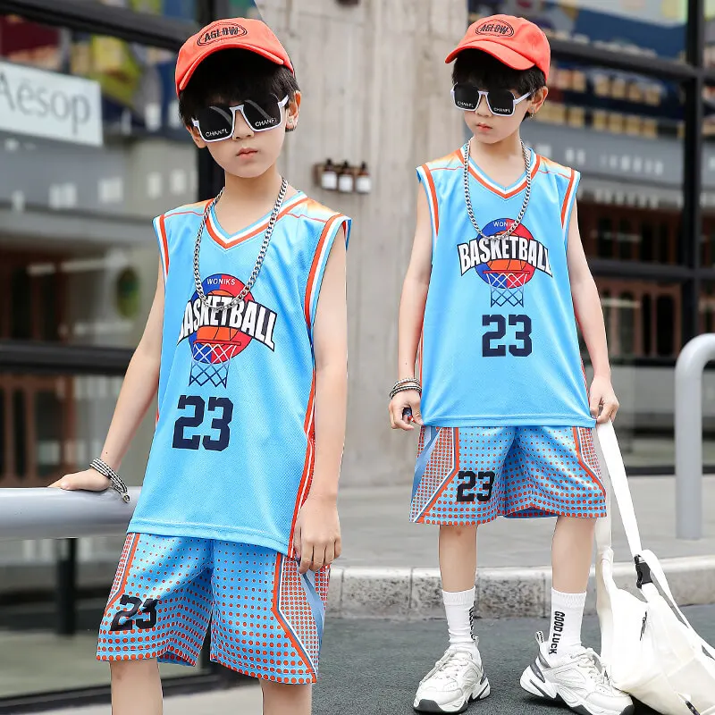 Children Team Training Uniform Kids Basketball Jersey Quick-drying Boy and Girls Comfortable Shirt  Child Sportswear Tracksuits