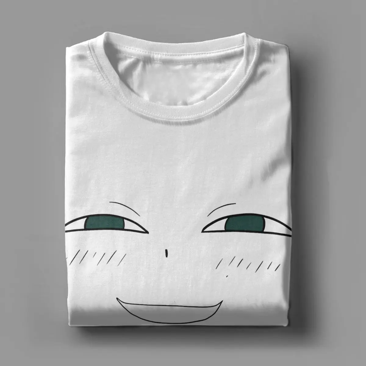 Camisetas masculinas de gola redonda de manga curta, o sorriso irritante, camiseta engraçada para a família Spy-X, algodão, 4XL, 5XL