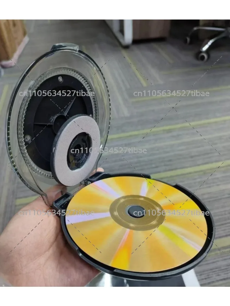 CD DVD Scratch Repair Machine, Disc Cleaner Kit with Recovery Fluid and Polishing Paste for Home Use