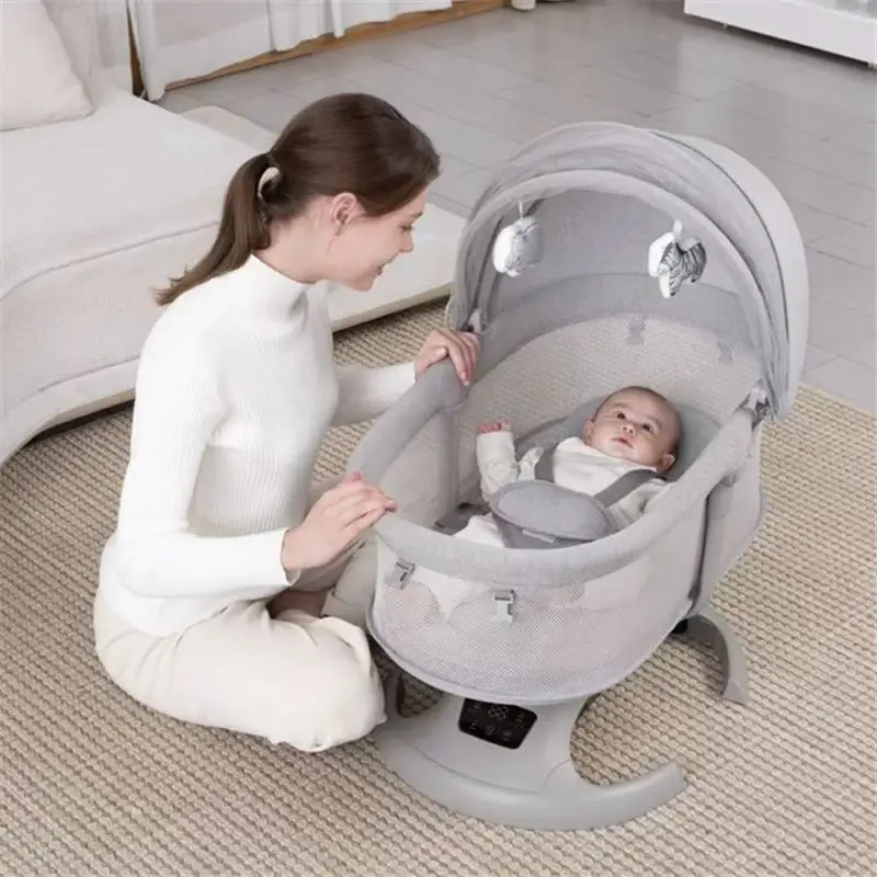 Babyfond Baby Newborn Baby Coaxing Artifact with Music Electric Soothing Chair Newborn Rocking Chair