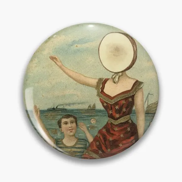 Neutral Milk Hotel In The Aeroplane Ov  Soft Button Pin Creative Decor Badge Fashion Hat Gift Lover Clothes Collar Jewelry