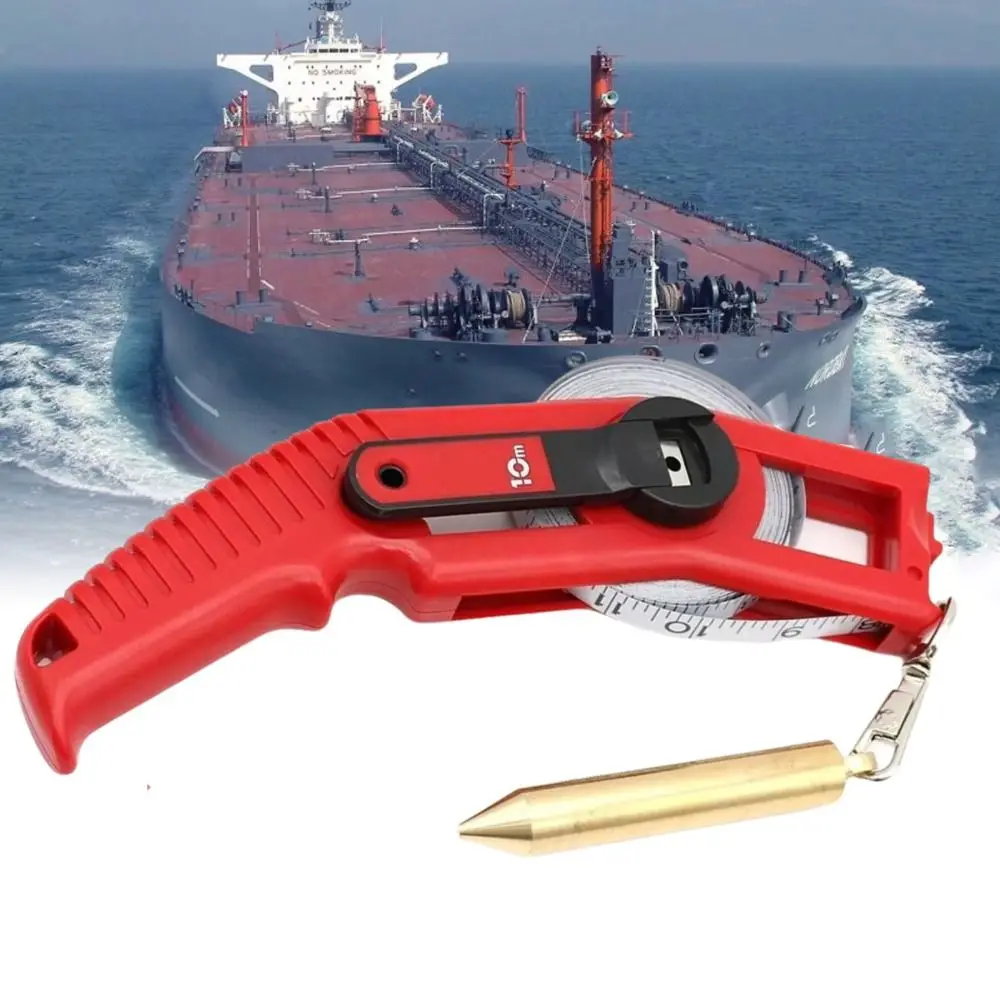 Engraved Oil Gauge Fast Retractable Carbon Steel Oil Tank Gauging Tape Dual Scale Comfortable Oil Tank Depth Measuring Tape