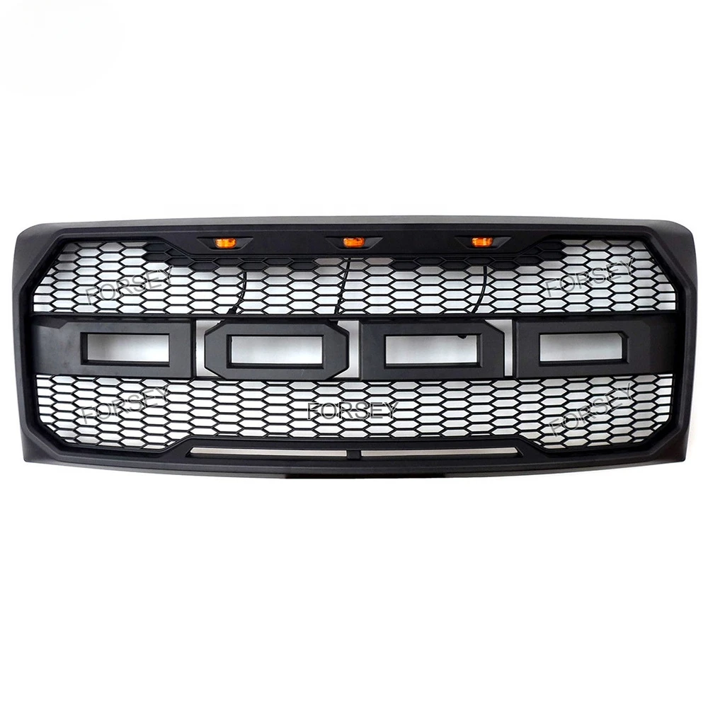 LED Raptor Style Grille para Ford F F-150 2009-2014, autopeças, logotipo