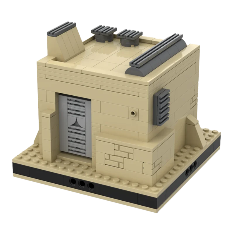 DlY Star Movie MOC Tatooine Desert City MilitaryBase Radar Station Architecture Building Block SW House Bricks Toy for Kid Gift