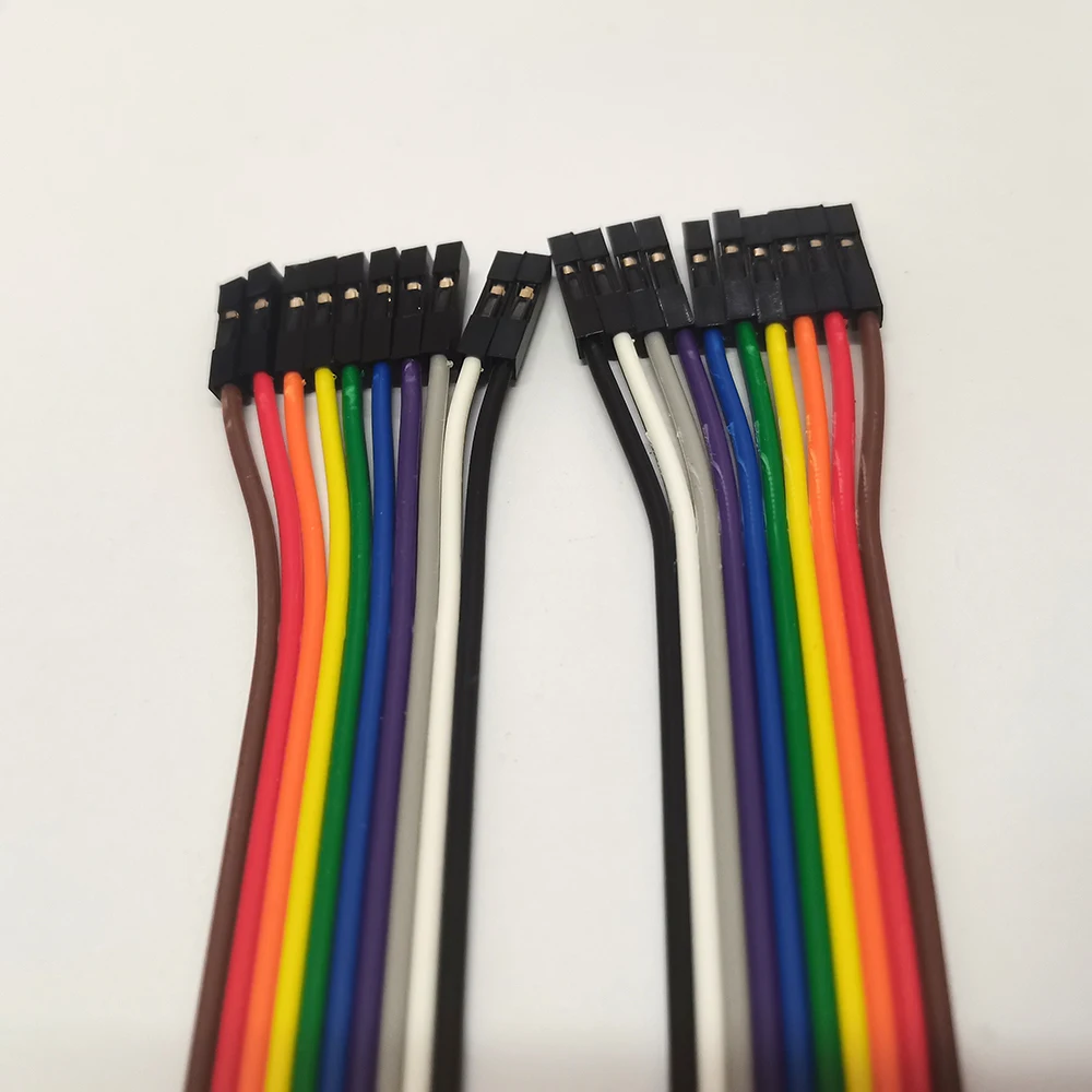 10P Regenbogen-Jumper-Verlängerungskabel, 2,54 mm Rastermaß, Stecker auf Stecker, Stecker auf Buchse, Buchse auf Buchse, Draht für Breadboard DIY, 0,2, 0,3 m, 0,5 m, 1 m – Detail 11