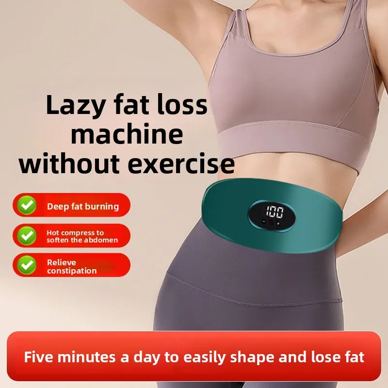 `Full Automatic Vibrating Waist Belt Massage Abdominal Body Shaping Portable Fat Burning Home Workout Fitness Gear`