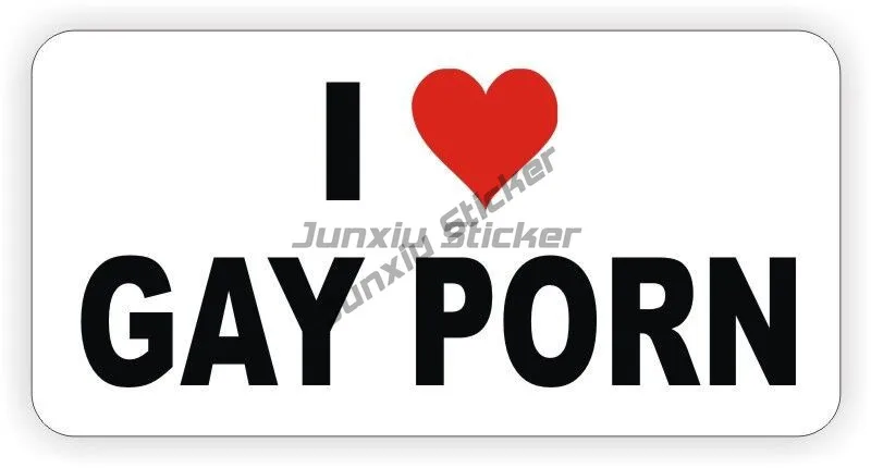 

I Love Gay Pornographic Stickers Stickers
