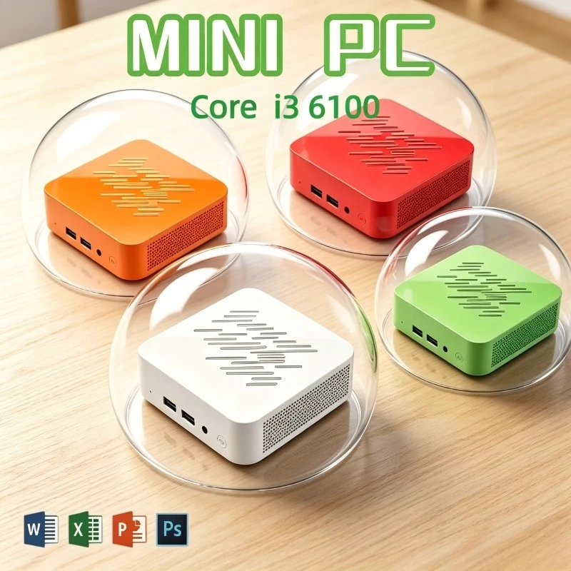High Performance Mini PC Core  i3 6100 16GB  RAM 1TB 2TB Large SSD High Definition 4K HD Game Office Desktop Device
