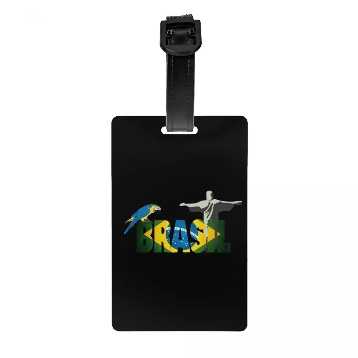 Flag Of Brazil Luggage Tag for Travel Suitcase Privacy Cover Name ID Card