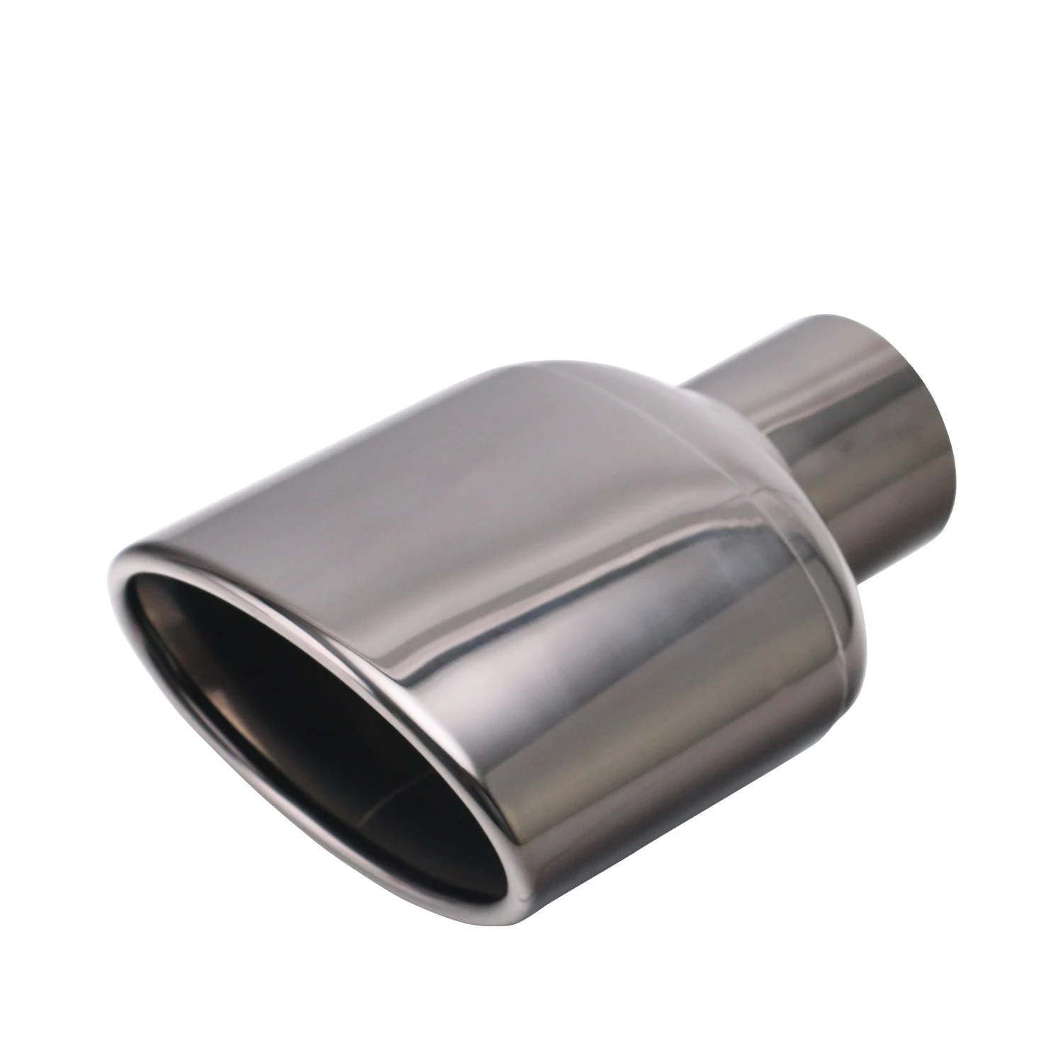 1 Stuks Auto Uitlaat Eindpunt Interface 57Mm Schuine Gewalste Uitlaat Auto Uitlaat Pijp Voor Ag Accessoires