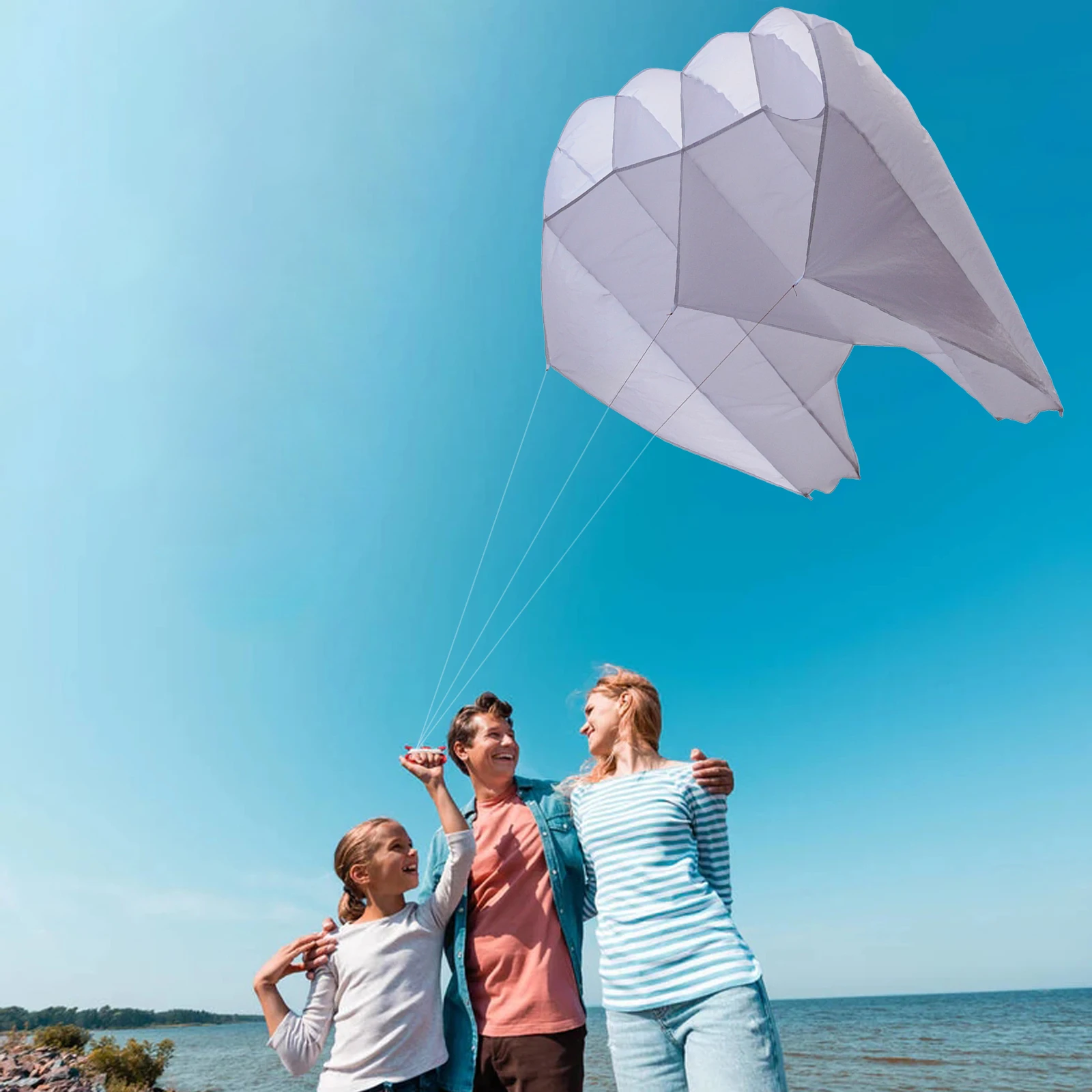 New Outdoor Fun Sports Power Software 69x55Inch  Pilot Kite With Handle And  String Good Flying Factory Outlet